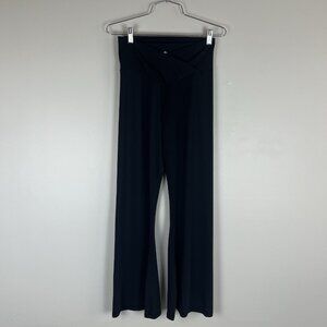 Sunzel Womens Flare‎ Black Leggings, Crossover Tummy Control Size Large